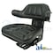 A & I Products Seat w/ Wrap Around Back w/Arms, Black Vinyl, 265 lb / 120 kg Weight Limit 0" x0" x0" A-W333BL - alternate 1